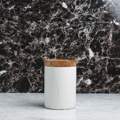 Marble Art Round Food Jar 1000ml