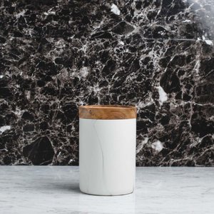 Marble Art Round Food Jar 1000ml