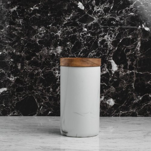 Marble Art Round Food Jar 1300ml