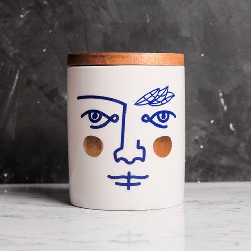 Face Expression White Kitchen Canister 4