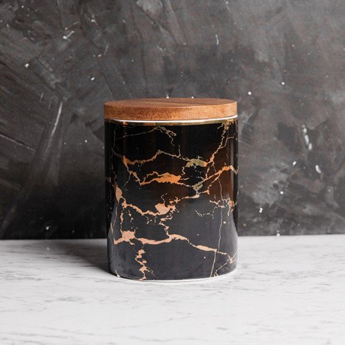 Gold Marble Veins Kitchen Canister