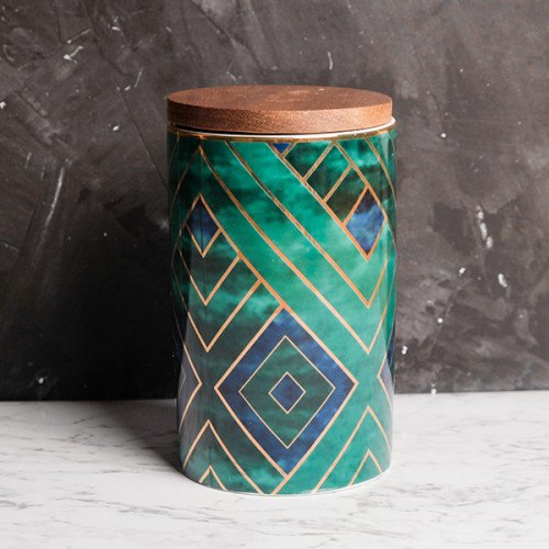 Emerald Green Kitchen Canister