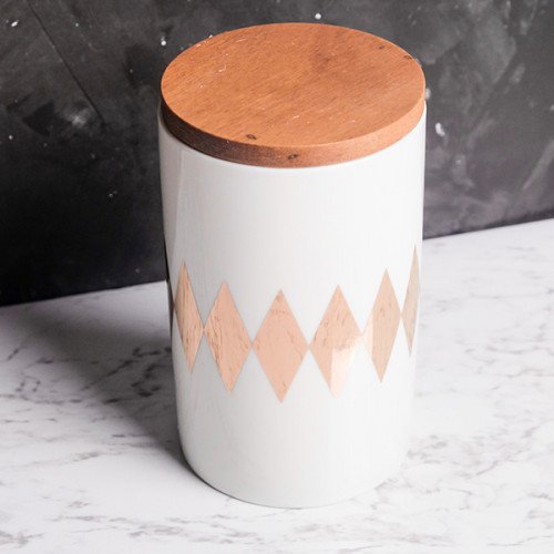 Diamond Motif Kitchen Canister 3
