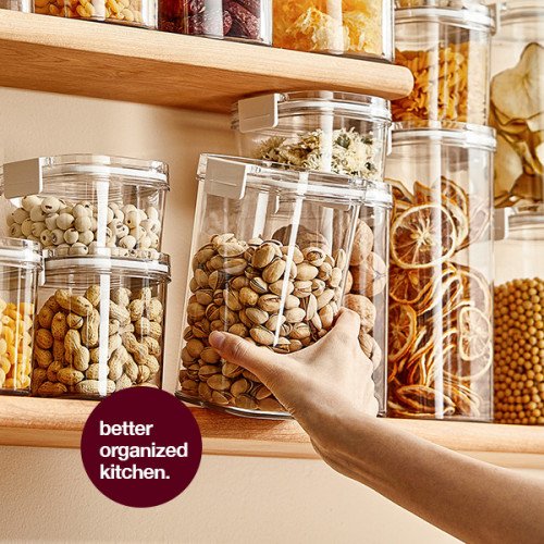 Myca Transparent Food Container Black 5