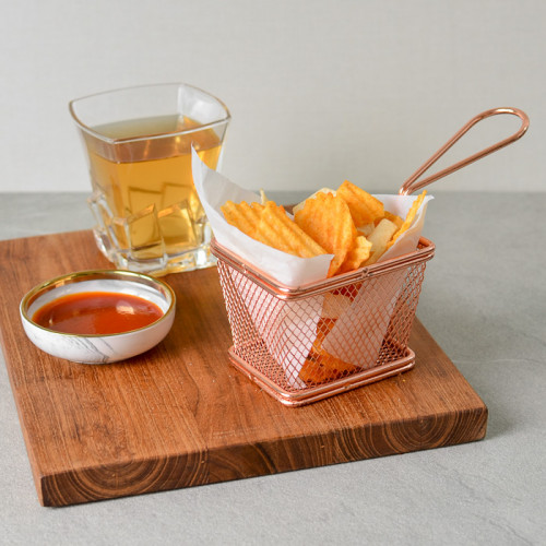 CHIPS BASKETS ROSE GOLD 10.5cm x 8.7cm 5