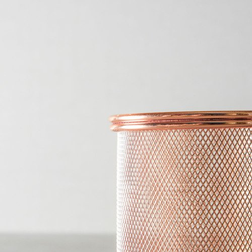 CHIPS BASKETS ROSEGOLD ROUND 8.7cm 4
