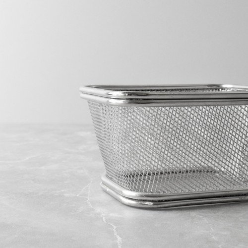 CHIPS BASKETS SILVER 10.5cm x 8.7cm 5