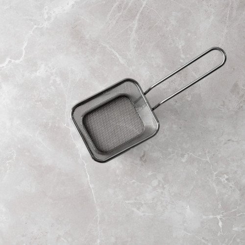 CHIPS BASKETS METALLIC GREY 10.5cm x 8.7cm 5