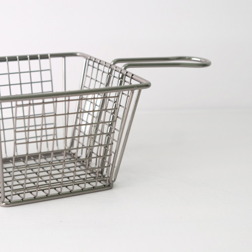 CHIPS BASKETS METALLIC GREY 12.5cm x 12.5cm 2