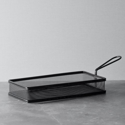 CHIPS BASKETS METALLIC GREY 13cm x 25cm