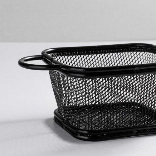 Chips Baskets Grey Metallic 11.5cm x 9cm 3