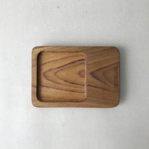 Jati Wooden Coaster Rectangular 12x25cm