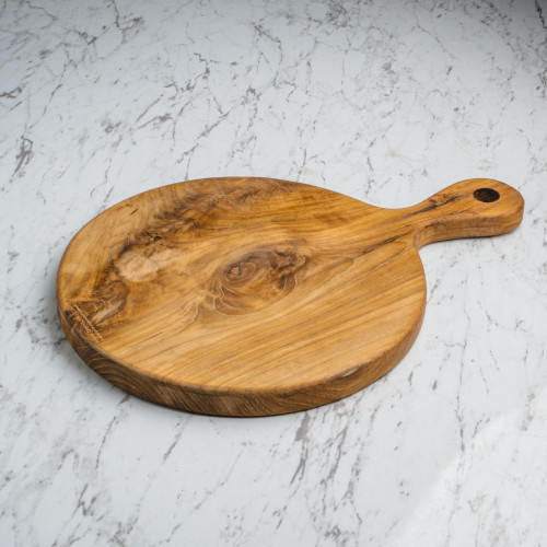 Teak Wooden Pizza Tray Round 25cm 2