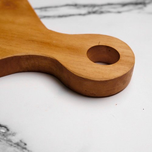 Teak Wooden Serving Board W Handle 42 x 23cm 2