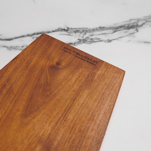 Teak Wooden Serving Board W Handle 42 x 23cm 3