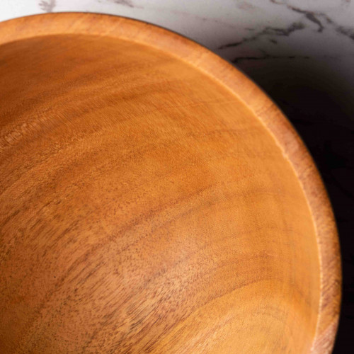 Mahogany Wooden Salad Bowl 23cm 3