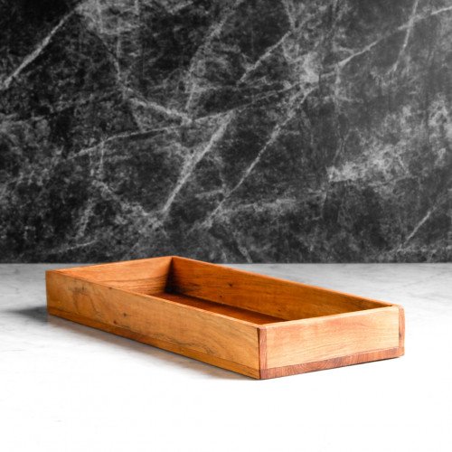 Teak Wooden Kitchen Tray 40 x 15.5cm
