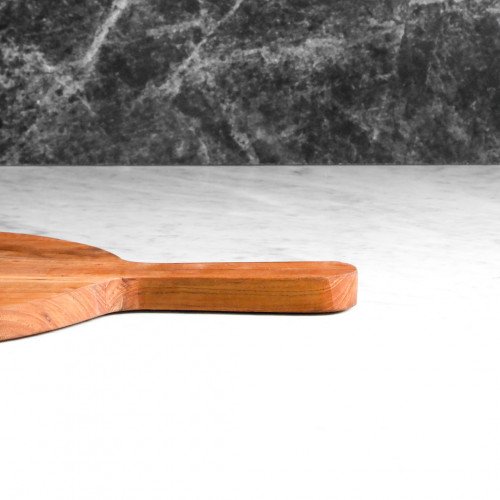 Teak Round Pizza Server 24 x 34cm 2