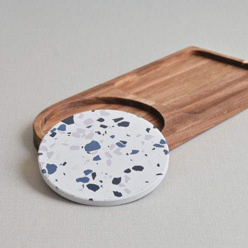 Breakfast Tray with Coaster Long Semi Circle - A 5