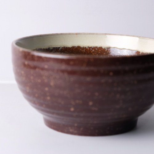 Reddish Glaze Salad Bowl 7" 2