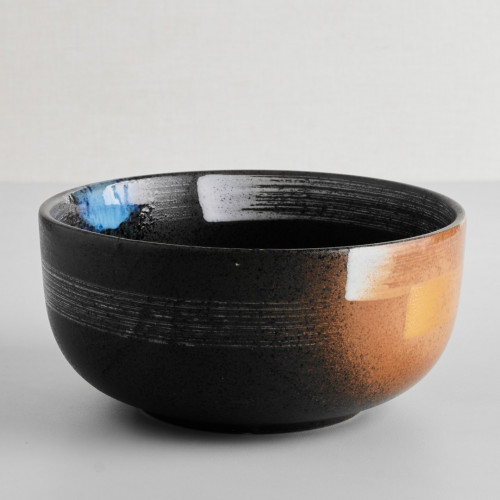 Dark Brown Fusion Salad Bowl 6.5"