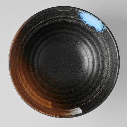 Dark Brown Fusion Ramen Bowl 8" 3