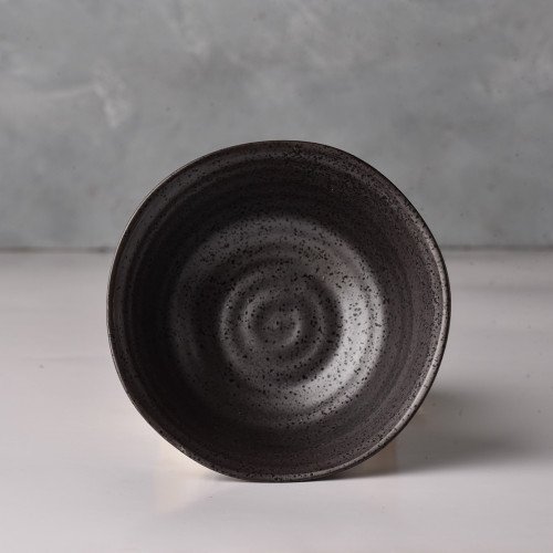 Black Embossed Rice Bowl 4.5" 2
