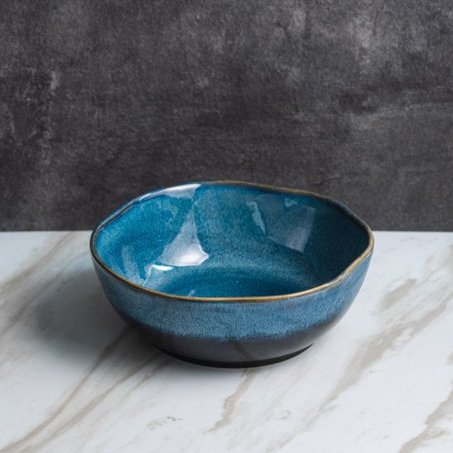 Sapphire Glaze Salad Bowl 7" 2