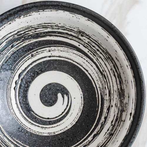 Vanity Black Noodle Bowl 8" 4