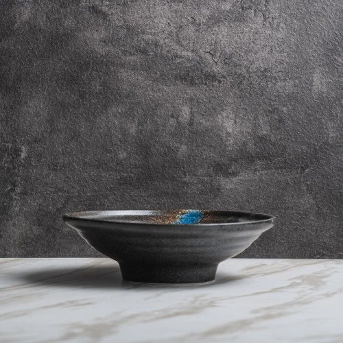 Luster Blue Noodle Bowl 8"