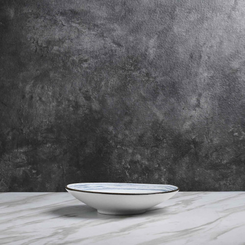 Seraphic Blue Pasta Bowl 8.5" 2