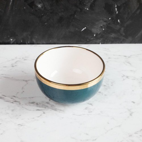 Viridian Green Rice Bowl 4.5" 3