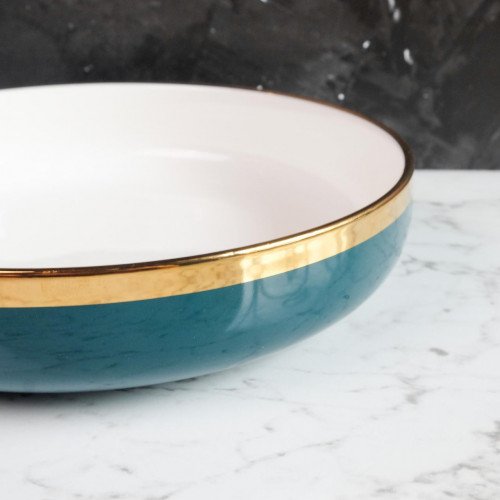 Viridian Green Pasta Bowl 9" 3