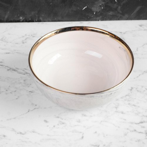 Marble Purity White Salad Bowl 7" 3