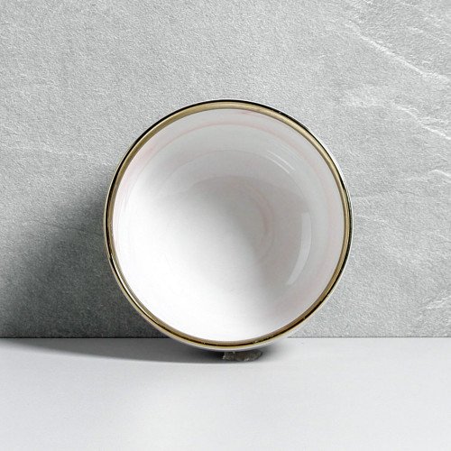 Marble Blush Rice Bowl 4.5" 5