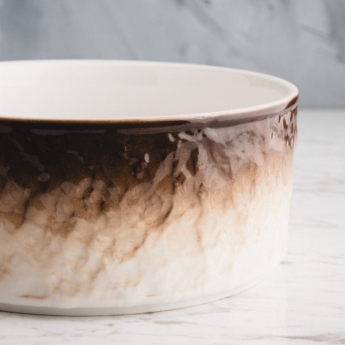 Glacier Brown Salad Bowl 6" 4