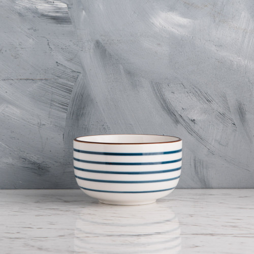Meiji Blue Swirl Rice Bowl 4.5"