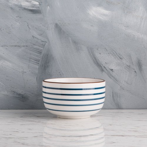 Meiji Blue Swirl Rice Bowl 4.5"