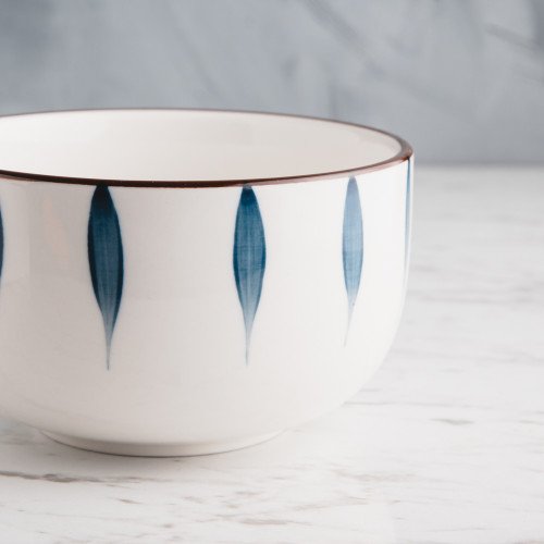 Meiji Blue Leaf Rice Bowl 4.5" 3