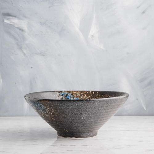 Luster Blue Ramen Bowl 8"