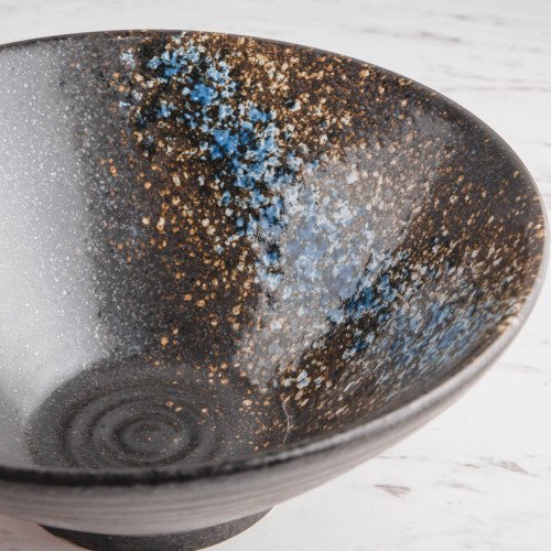 Luster Blue Ramen Bowl 8" 4