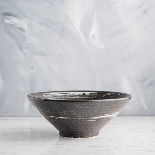 Vanity Black Ramen Bowl 8"