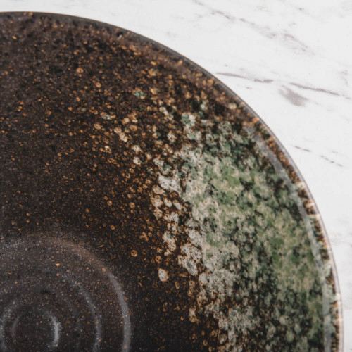 Jade Green Ramen Bowl 8" 3