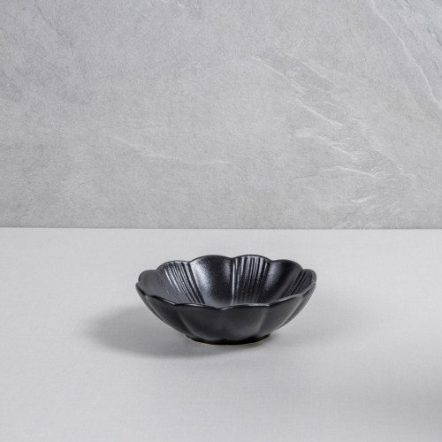 Ikebana Black Small Bowl 6" 4