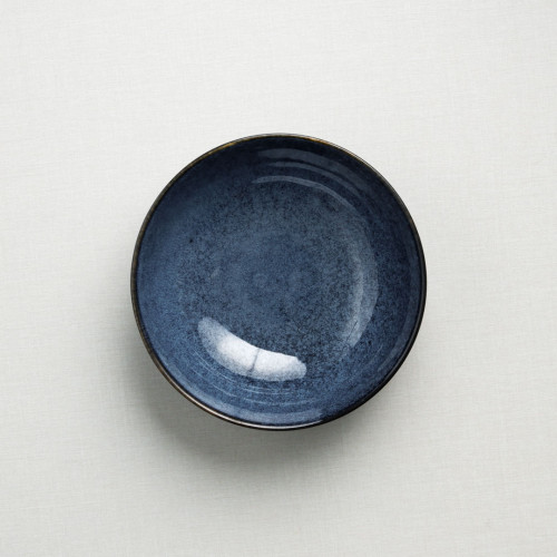 Polished Blue Salad Bowl 7" 5