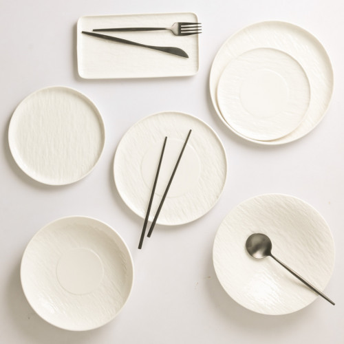 Enchanted White Salad Bowl 9" 3