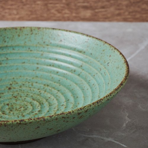 Concrete Layer Pasta Bowl 9" - Sage 4