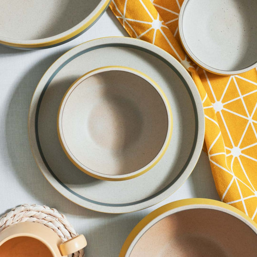 Dawn Yellow Semibowl 8" 4