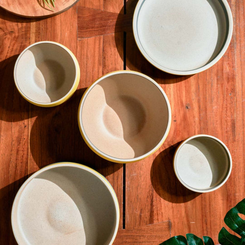 Dawn Yellow Semibowl 8" 5