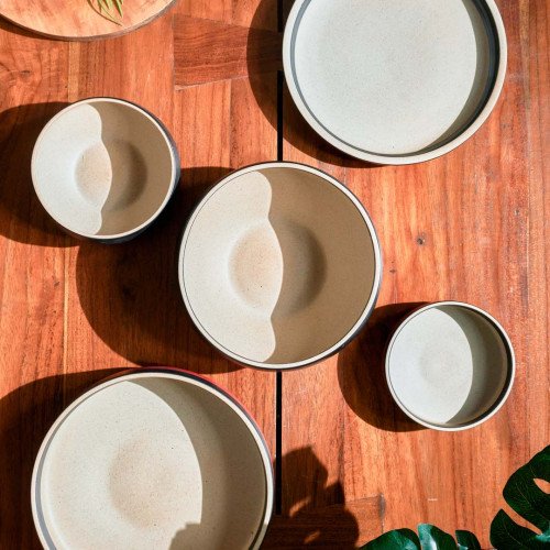 Sunset Red Semibowl 8" 4